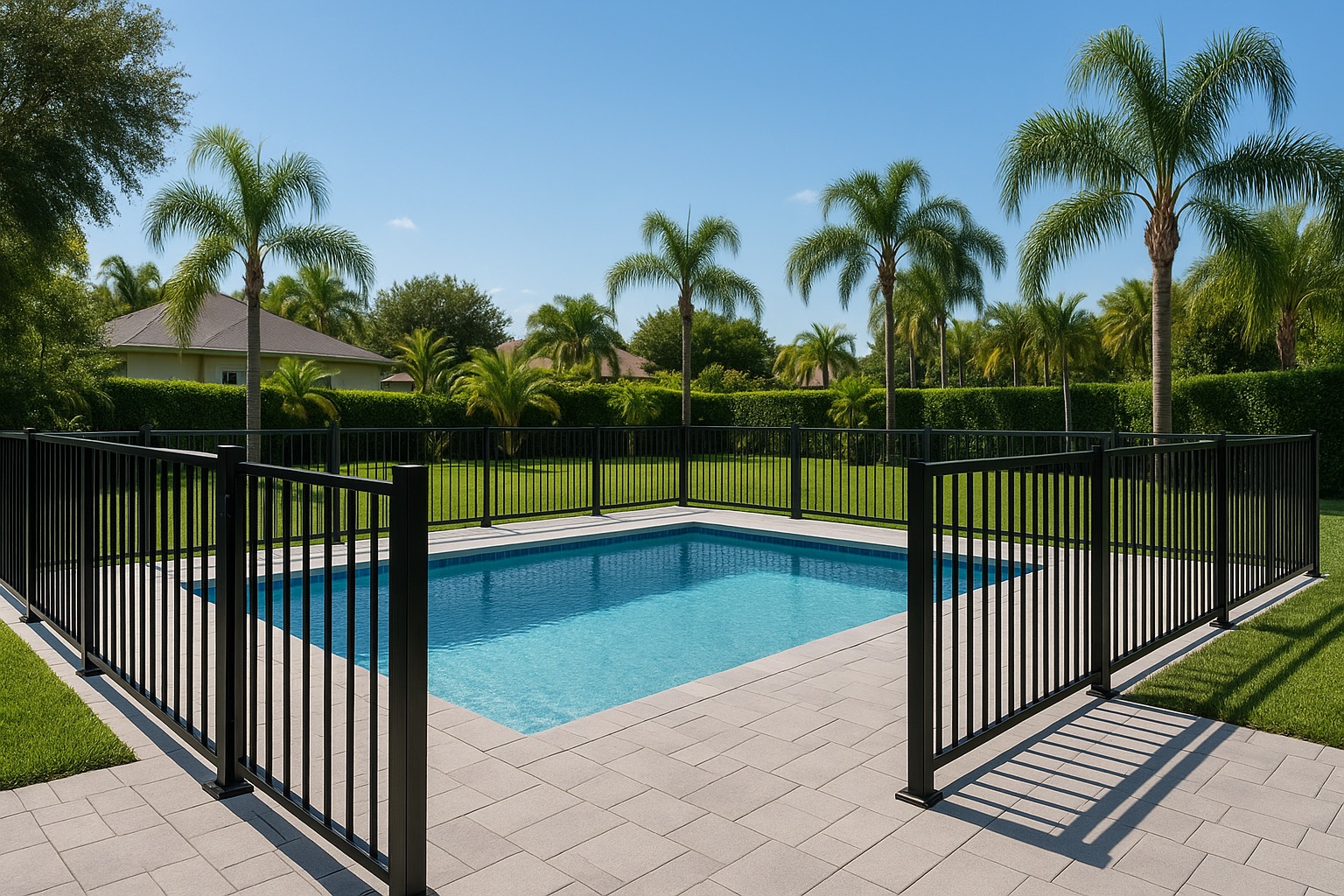 Fence installation in Orlando, FL — aluminum fence