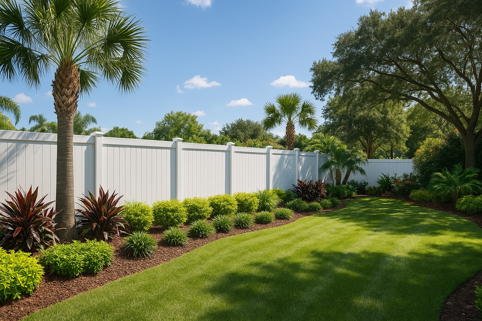 Garden privacy fence in Orlando, FL